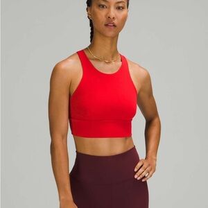 Lululemon Wunder Train Long-line Sports Bra, 6, dark red